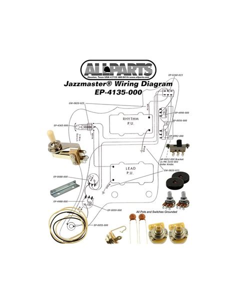 Comprar Allparts Ep 4135 000 Wiring Kit For Jazzmaster