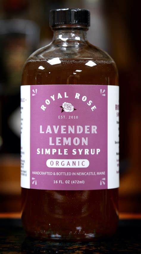 Royal Rose Lavender Lemon Simple Syrup 16 Oz Awesome Drinks