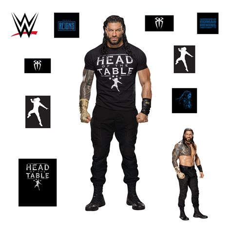 Roman Reigns 2021 Officially Licensed Wwe Removable Wall Adhesive De