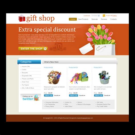 Getting a gift for someone is never an easy task but the time and effort for the search is what makes the gift so as valentine's day is approaching, the list of unique gifts website below might inspire you to get out of your comfort zone and try something different this. online gift shop creative and effective website template ...