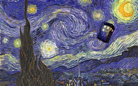 Hd Wallpaper Vincent Van Gogh La Noche Estrellada Starry Night Tardis