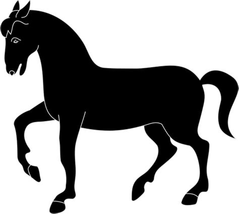 Simple Horse Silhouette Public Domain Vectors