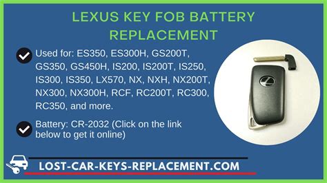 Lexus RX350 Key Replacement What To Do Options Costs More