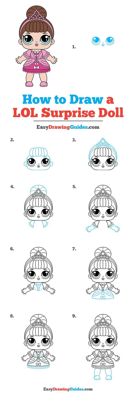 How To Draw A Lol Surprise Doll Really Easy Drawing Tutorial Doll