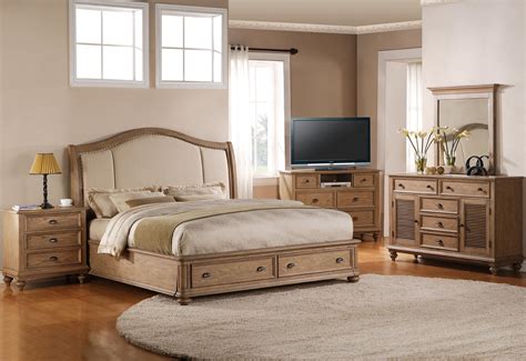 Fullqueen Upholstered Headboard Bed With Storage Footboard By