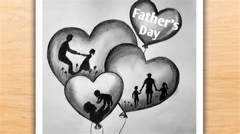 Fathers Day Special Drawing Fathers Day Drawing Easy Youtube