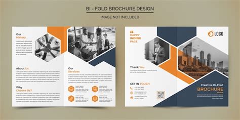 Premium Psd Corporate Business Bifold Brochure Design Template