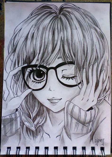 Wear a mask, wash your hands, stay safe. Kawaii anime girl -pencil cover- by Djinay on DeviantArt