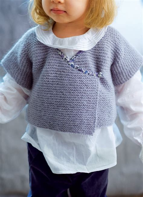 Voir plus d'idées sur le thème tricot, tricot et crochet, tricotage. Un gilet kimono en tricot pour enfant - Marie Claire