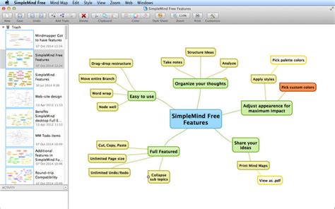 Simplemind 111 Mindmapping Tool For Brainstorming And More