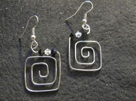 Naomi S Designs Handmade Wire Jewelry Silver Wire Wrapped Square