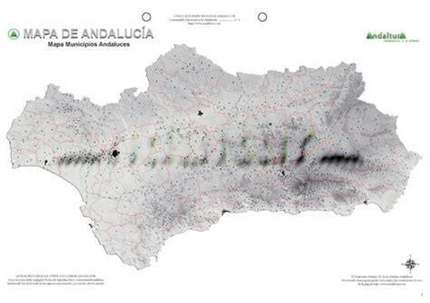 Mapas Mudos De AndalucÍa Imprime A Alta Calidad Andaltura