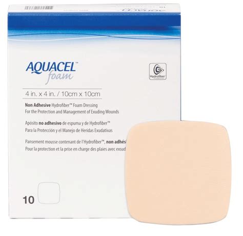 Aquacel Foam Non Adhesive 10cmx10cm BOX 10 Wound Management Aquacel