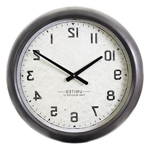 Kiera Grace Ho60204 6 United Time Metal Wall Clock 20 Inch