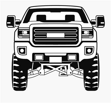 Gm Suspension Lifted Chevy Truck Drawings Free Transparent Clipart