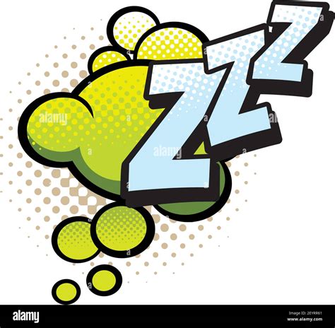 Comic Book Sound Cloud Bubble Chat Cartoon Icon Vector Zzz Sleeping