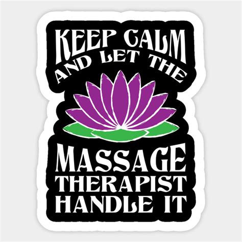 Massage Therapist Physical Therapy Massage Therapist Sticker Teepublic Uk