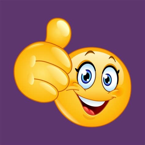 Thumb Up Female Emoticon Emoji Long Sleeve T Shirt