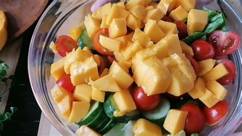 Mango Kani Salad Recipe With Honey Mustard Dressing Jazz Cooking Hour Youtube