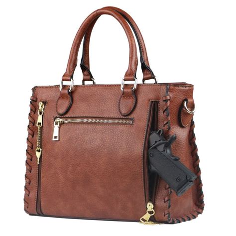 Lady Conceal Locking Laced Ann Satchel Concealed Carry Purse