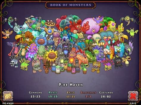 My Singing Monsters Msm Fire Haven Breeding Chart Guide Games Finder