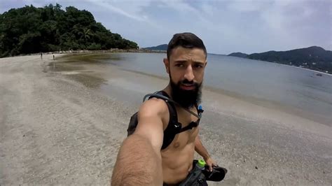 Caminho Da Praia Das Conchas Guaruja SP Drone Sobrevoando Dji Mavic