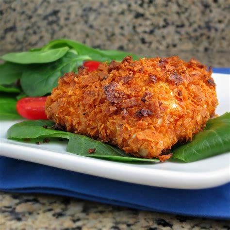 Set on top of a baking sheet to prevent spills in your oven. Baked Dorito-Crusted Chicken | AllFreeCopycatRecipes.com