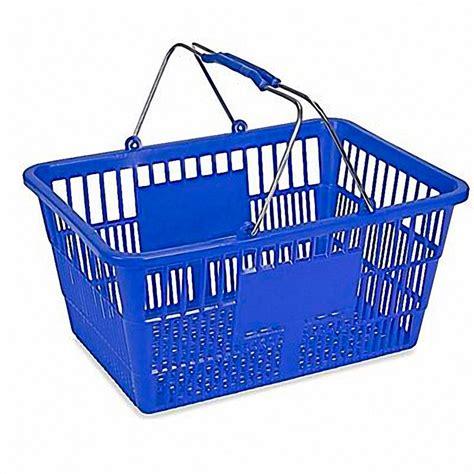 12 Canastas De Mano Azules Para Compras En Supermercados 549000