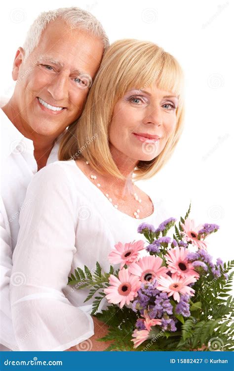 Seniors Couple Stock Image Image Of Isolated People
