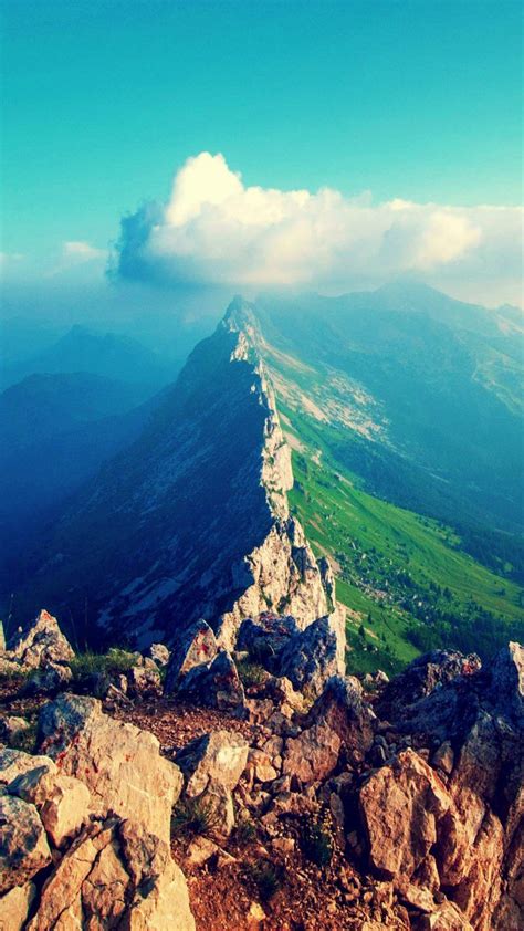 Free Download Aerial View Mountain Peak Cloud 4k Ultra Hd Mobile