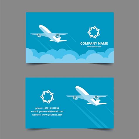 Travel Agency Business Card Vector Free Download Creazilla