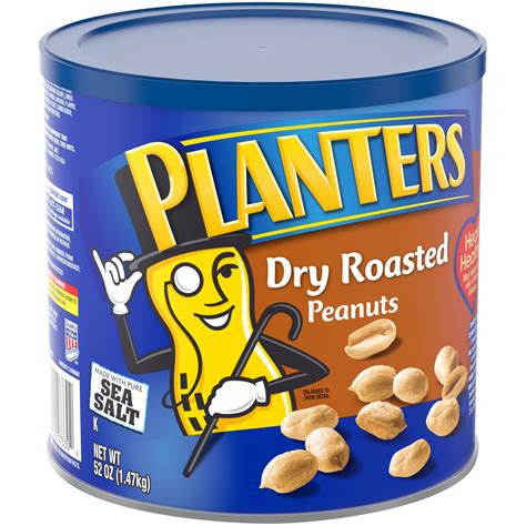 Planters Dry Roasted Peanuts 52 Oz Can