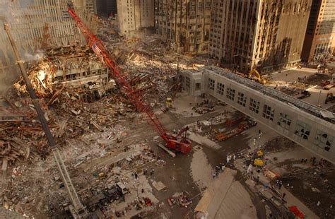 911 Ground Zero Damage Overview High Resolution Photos