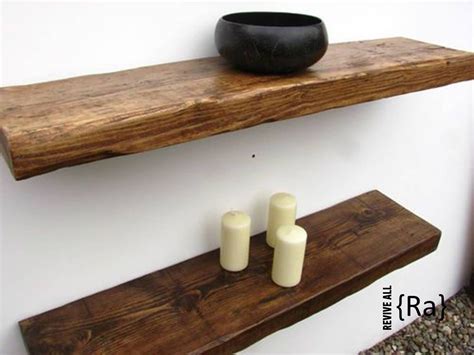 Flat Edge Solid Wood Floating Shelf Home And Living Storage