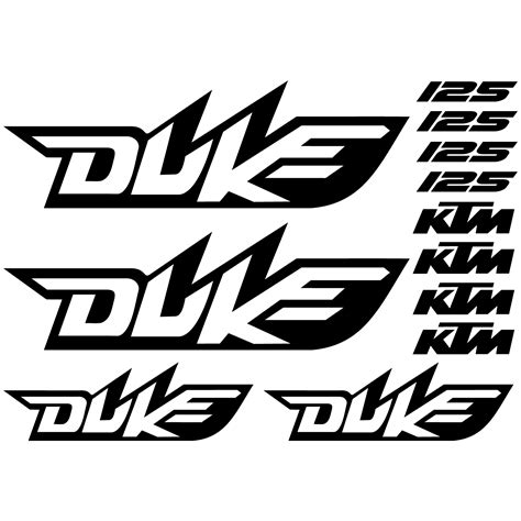 Wallstickers Folies Ktm 125 Duke Decal Stickers Kit