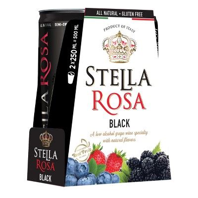 Stella Rosa Black Red Wine Pk Ml Cans Target