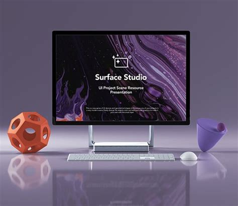 Surface Studio Mockup Showcase Mockups Free Psd Templates