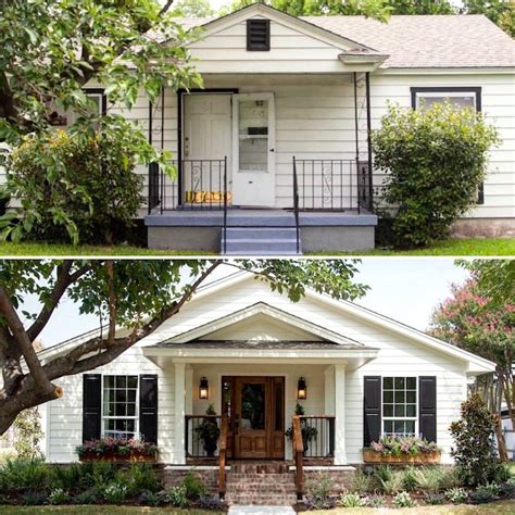 Fixer Upper House Exterior Before And After Via Chris Loves Julia