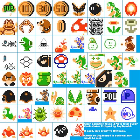 The Spriters Resource Full Sheet View Super Mario Maker 2 Clear