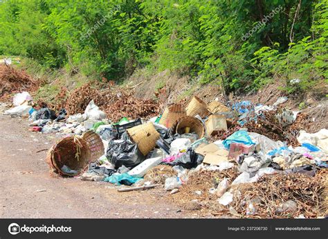 Mountain Garbage Large Degraded Garbage Pile Pile Stink Toxic Residue