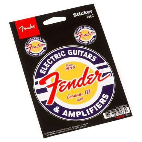 Fender Window Decals Guitar And Amp Logo Gear4music