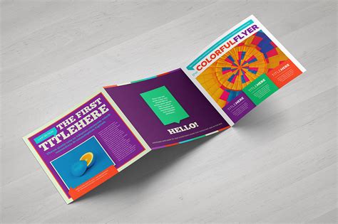 Colorful Square Brochure Template By Luuqas Design | TheHungryJPEG.com