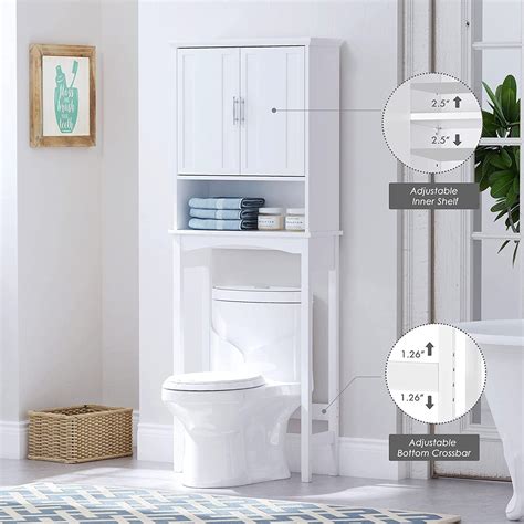 Buy Spirich Home Over The Toilet Storage Cabinet Bathroom Shelf Over