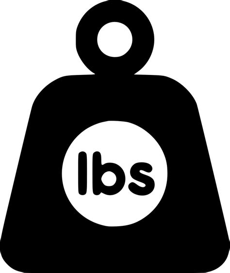 Weight Lbs Svg Png Icon Free Download 556077 Onlinewebfontscom