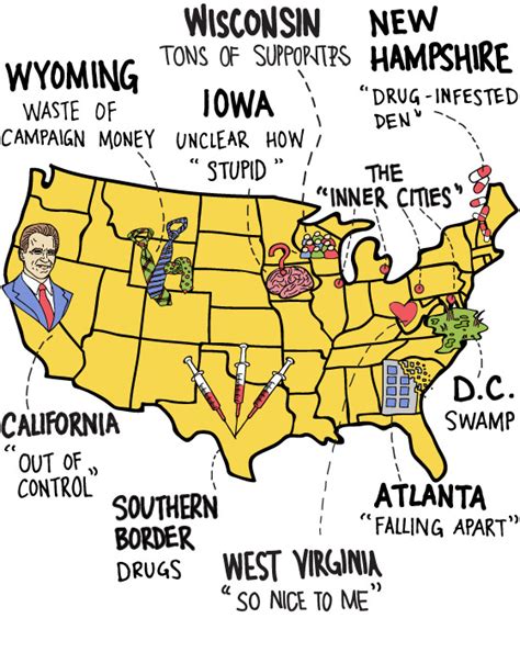 Map Of America According To Donald Trump Washington Post