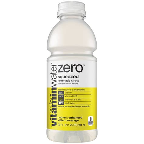 Vitamin Water Zero Squeezed Lemonade 20 Fl Oz