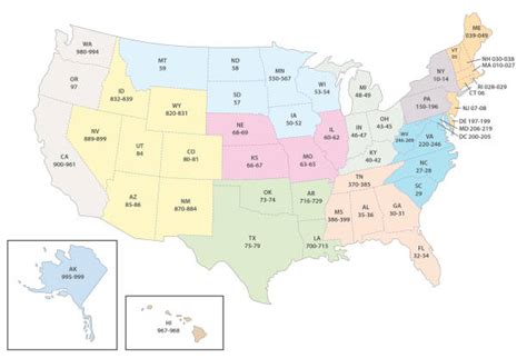 Us Zip Code Map Images Stock Photos And Vectors
