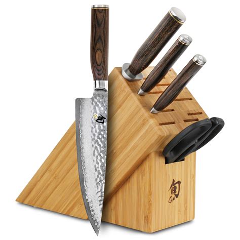 knife shun block premier piece kitchen knives sets kai cutlery brand collections cutleryandmore