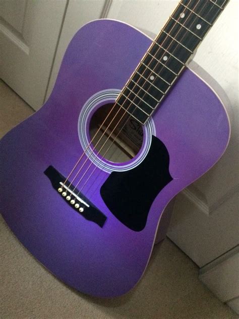 Full Size Acoustic Guitar Purple In Purton Wiltshire Gumtree