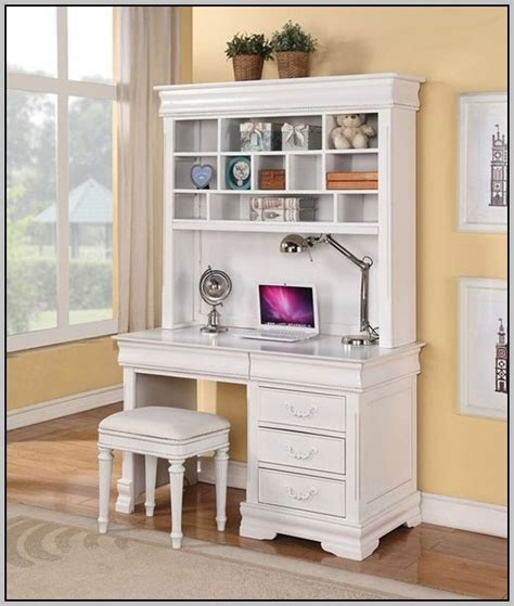 And it has to put up with a lot. Small White Computer Desk With Hutch - Desk : Home Design ...